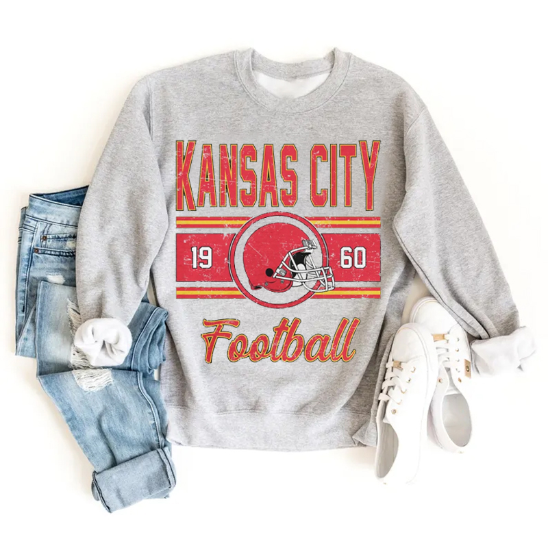 Kansas City Retro Football Sweatshirt