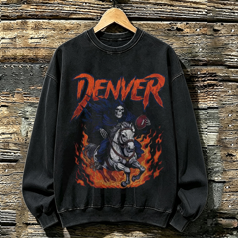 Denver Retro Football Sweatshirt