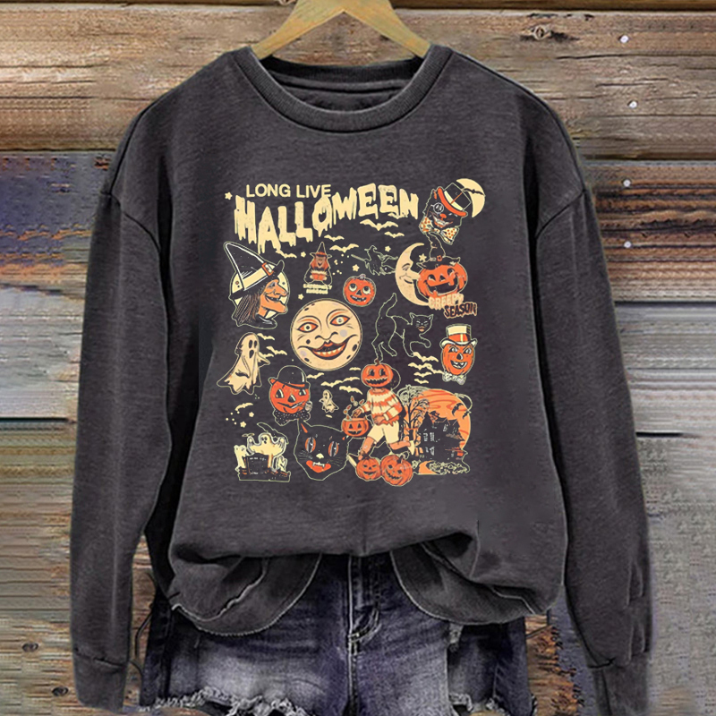 Black Cat Pumpkin Sweatshirt