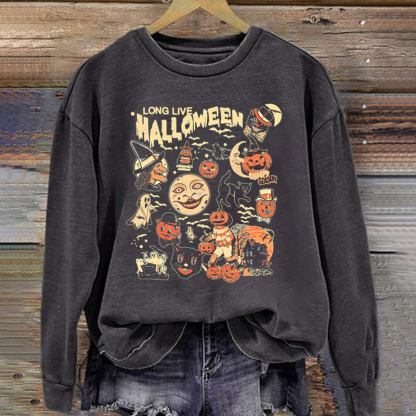 Black Cat Pumpkin Sweatshirt