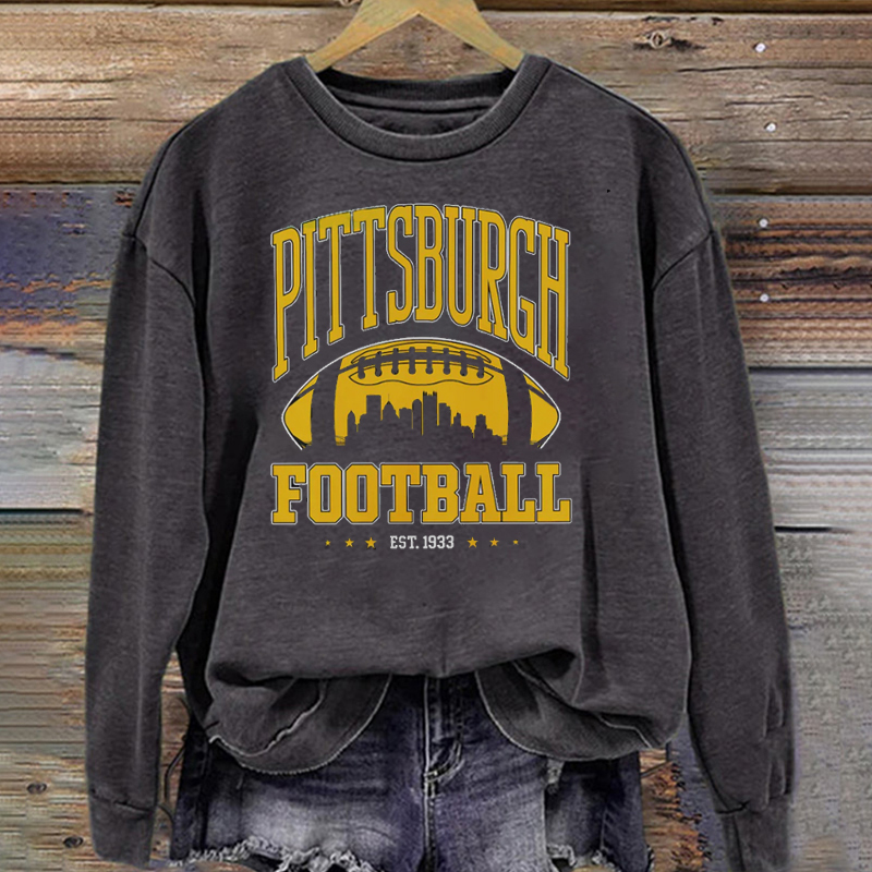 Pittsburgh Retro Football Sweatshirt