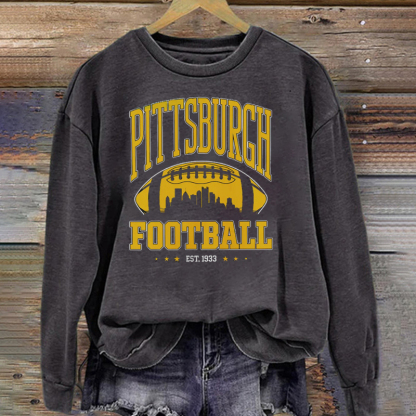 Pittsburgh Retro Football Sweatshirt