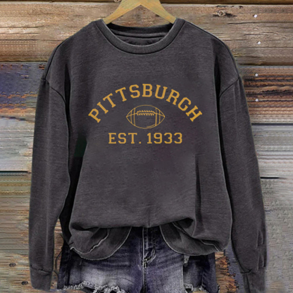 Pittsburgh Retro Football Sweatshirt