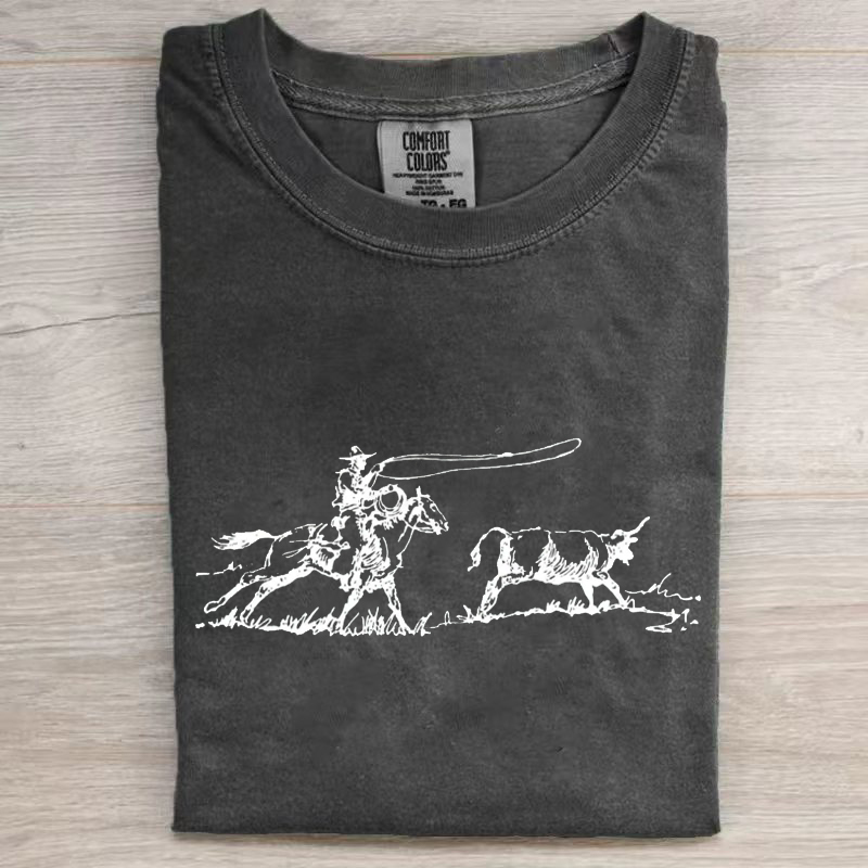 Cowboy Roping Western T-shirt
