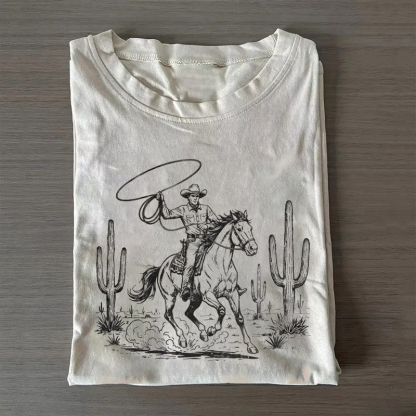 Wild West Cowboy Vintage T-shirt