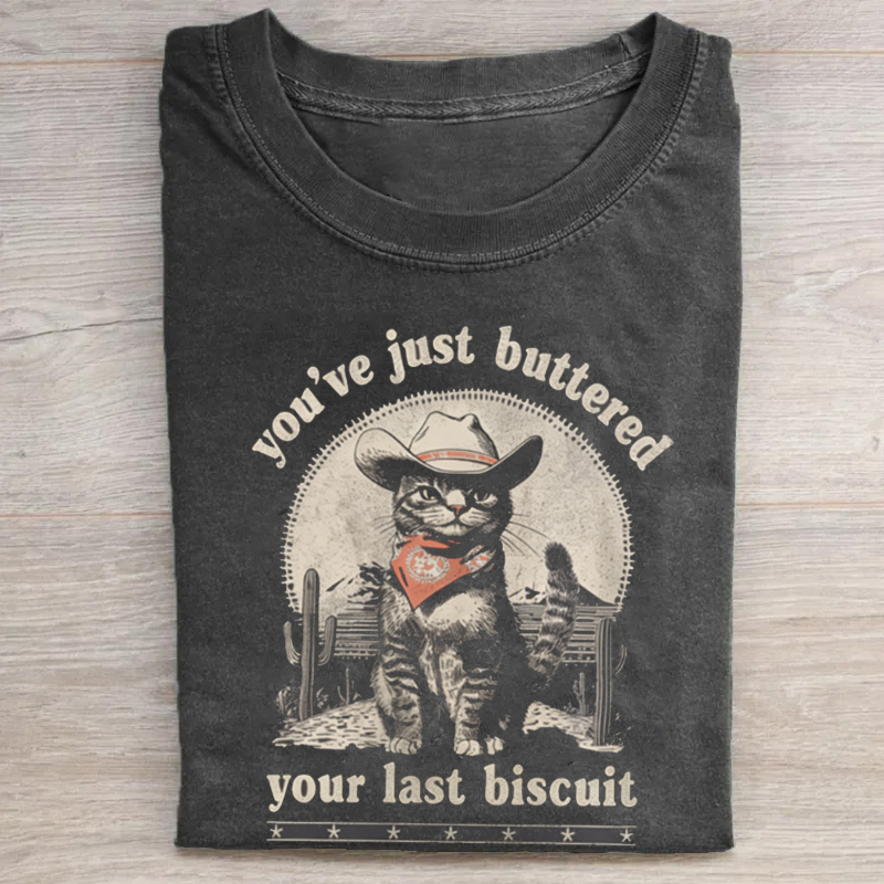Western Cowboy Cat T-shirt