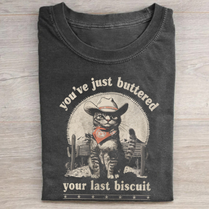 Western Cowboy Cat T-shirt
