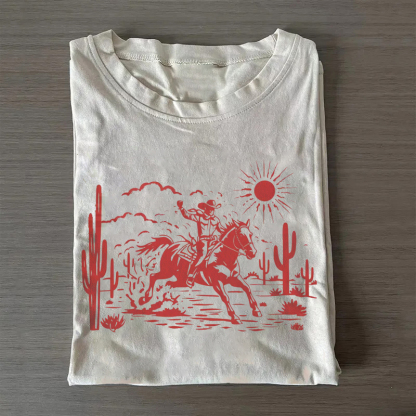 Western Vintage Cowboy T-shirt
