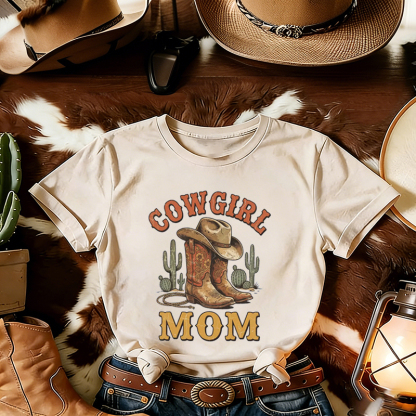 Western Cowgirl Mom Mother's Day T-shirt
