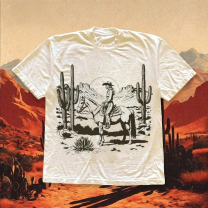 Vintage Western Cowgirl T-shirt