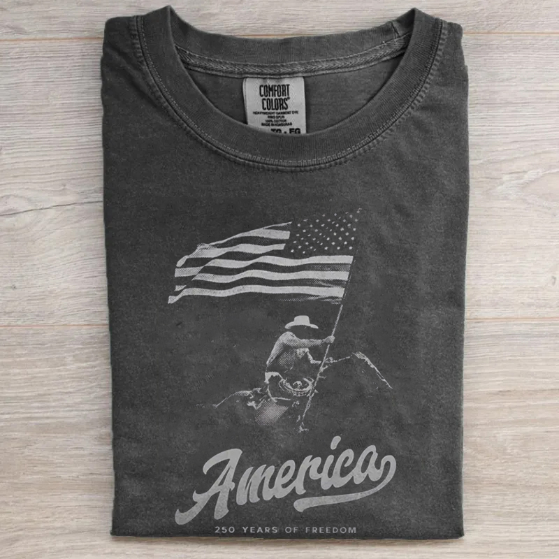 Patriotic Cowboy Rodeo T-shirt