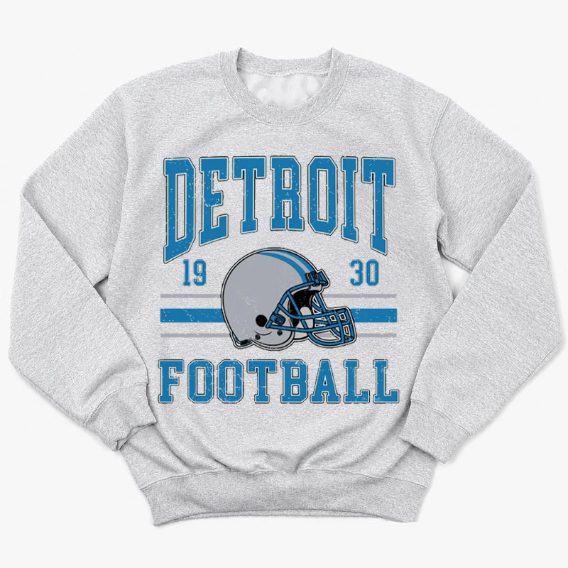 Detroit Retro Football Sweatshirt