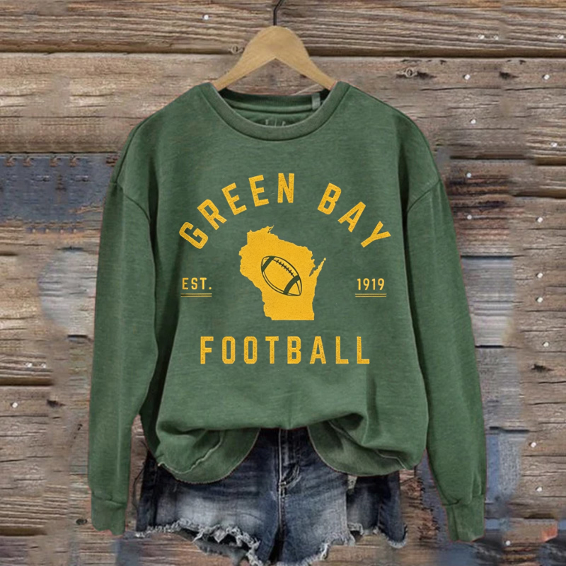 Green Bay Retro Football Sweatshirt