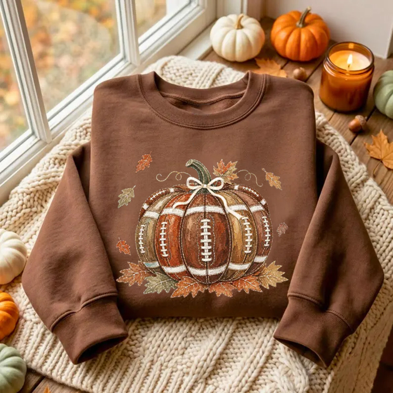 Football Pumpkin Sweatshirt