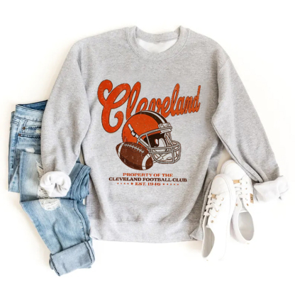 Cleveland Retro Football Sweatshirt
