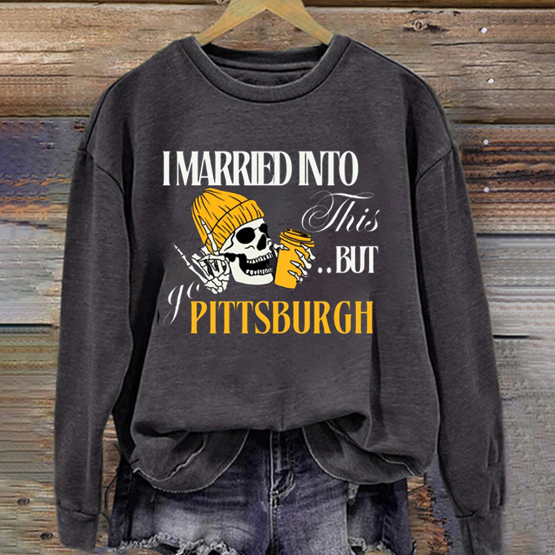 Pittsburgh Retro Football Sweatshirt