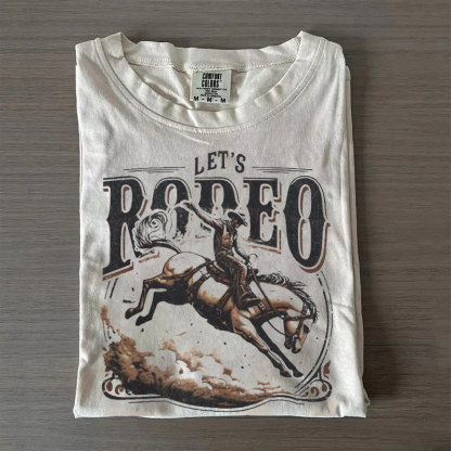 Let's Rodeo Western Cowgirl T-Shirt