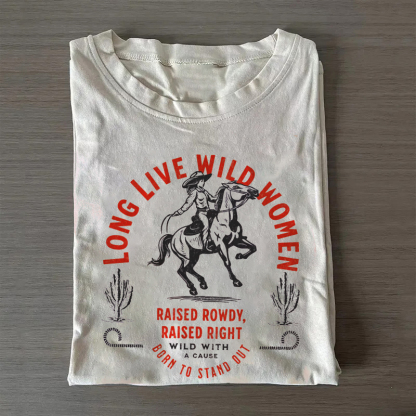 Western Grunge Cowgirl T-shirt