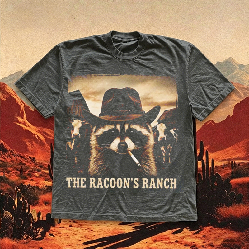 Vintage Western Raccoon T-shirt
