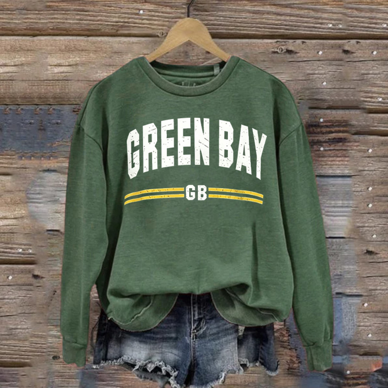 Green Bay Retro Football Sweatshirt