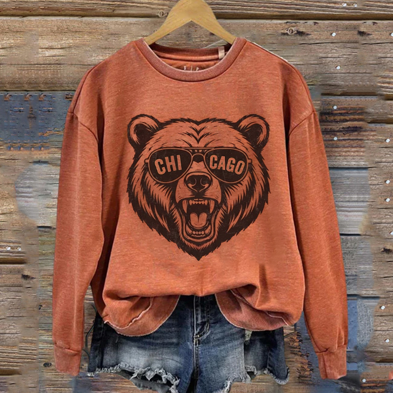 Chicago Retro Football Sweatshirt