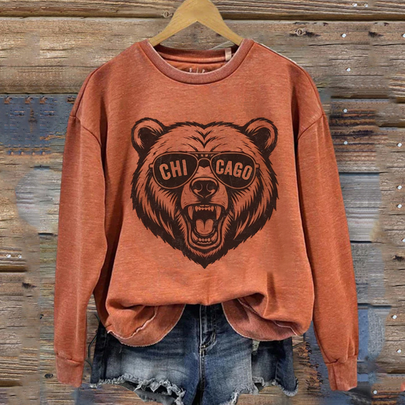 Chicago Retro Football Sweatshirt