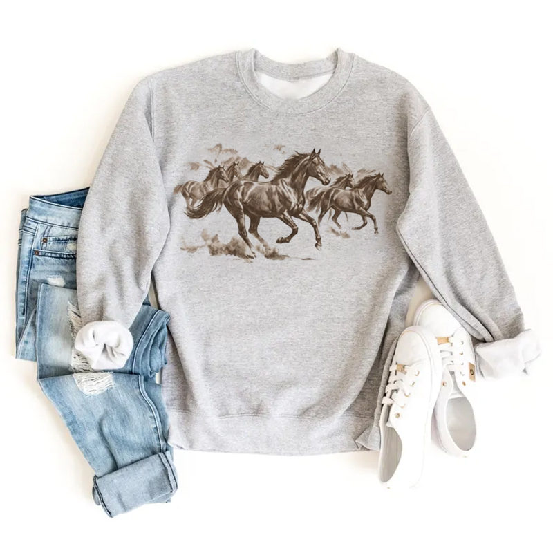 90s Western Horse Sweatshirt