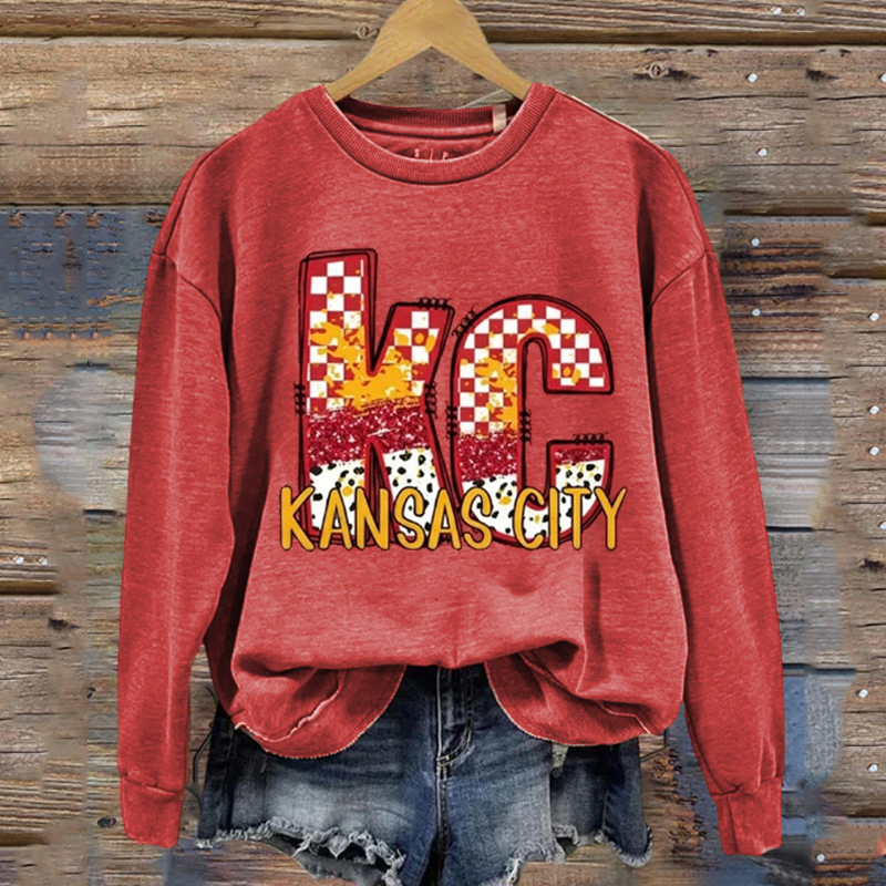 Kansas City Retro Football Sweatshirt