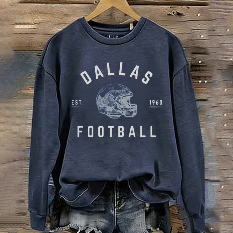 Dallas Retro Football Sweatshirt