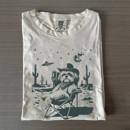 UFO Western Cowboy T-shirt