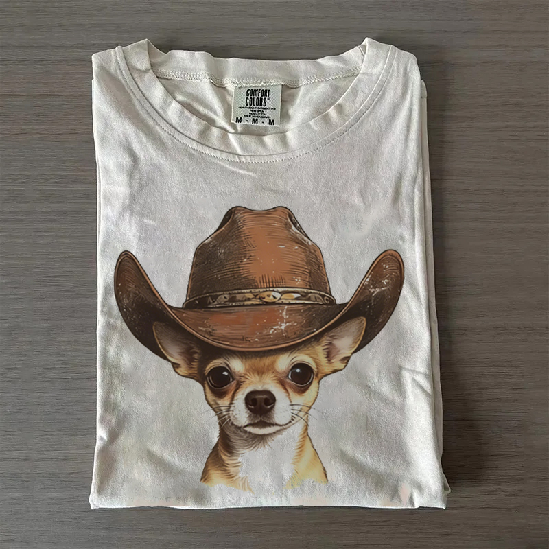 Western chihuahua Cowboy T-shirt