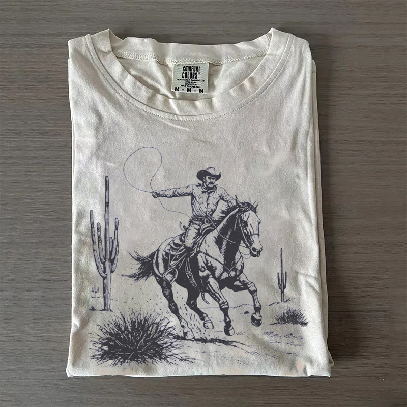 Western Cowboy Rodeo Vintage T-shirt