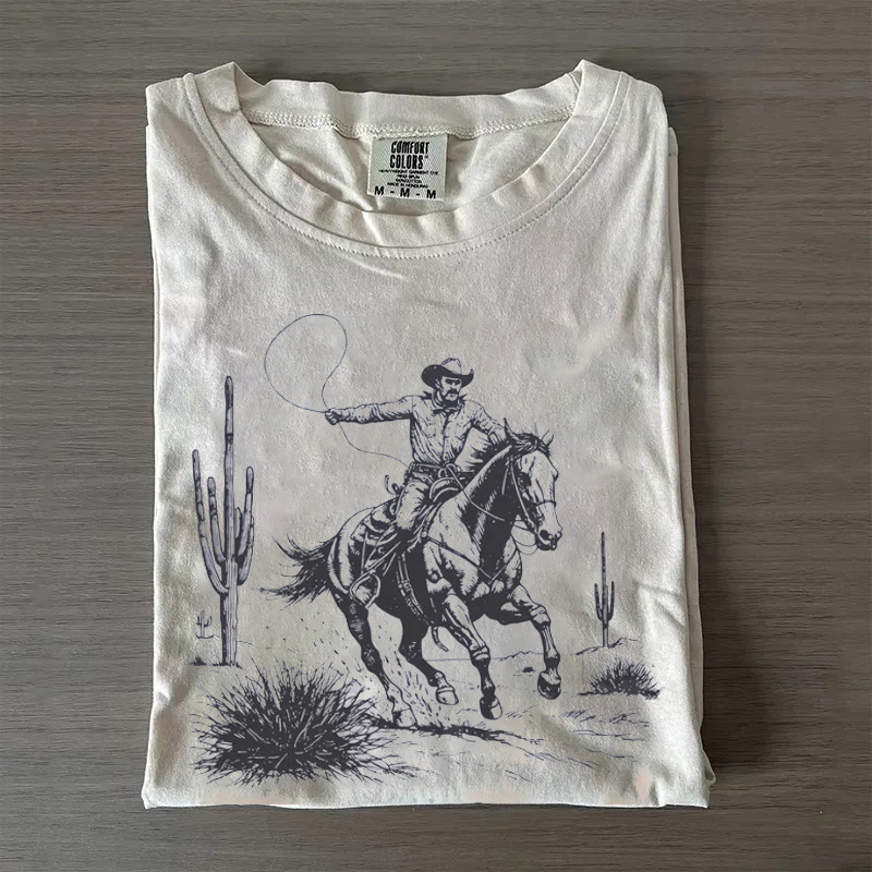 Western Cowboy Rodeo Vintage T-shirt