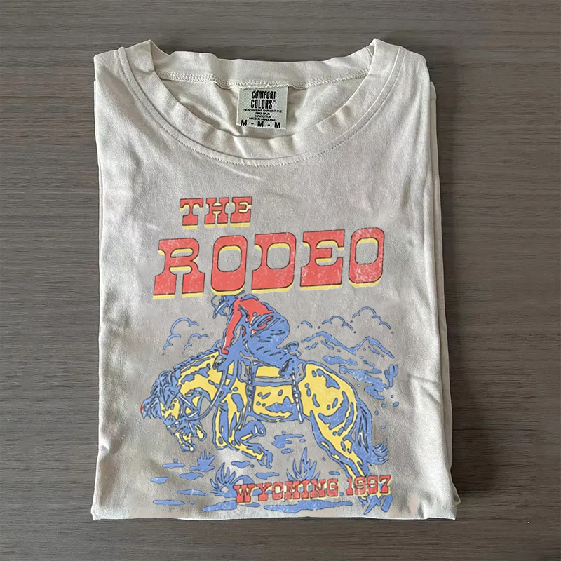 Retro Western Cowboy Rodeo T-shirt