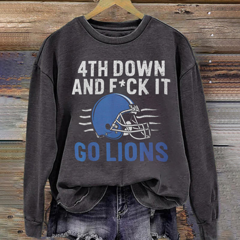 Detroit Retro Football Sweatshirt