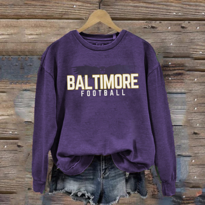Baltimore Retro Football Sweatshirt