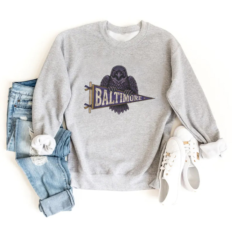 Baltimore Retro Football Sweatshirt