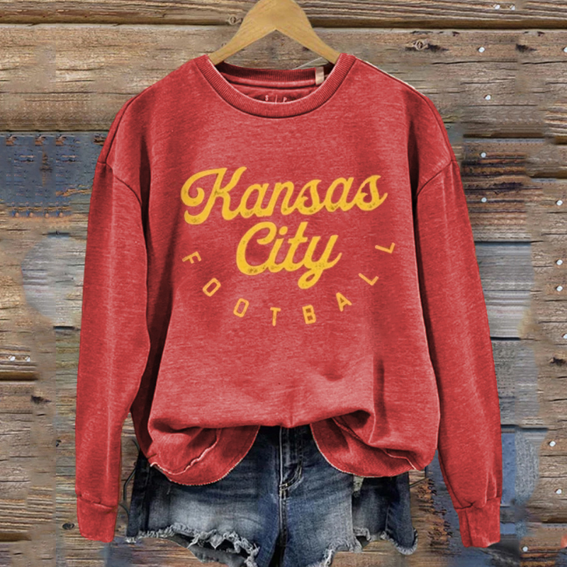 Kansas City Retro Football Sweatshirt