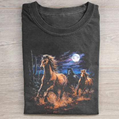 Desert Western Wild Horses T-shirt