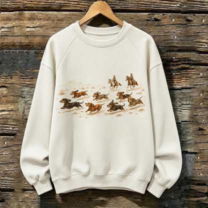 Vintage Dachshund Western Sweatshirt