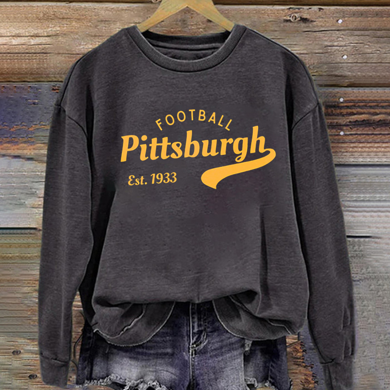 Pittsburgh Retro Football Sweatshirt