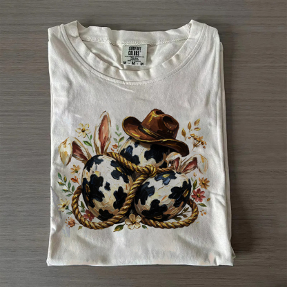 Western Easter Cowboy Bunny T-Shirt