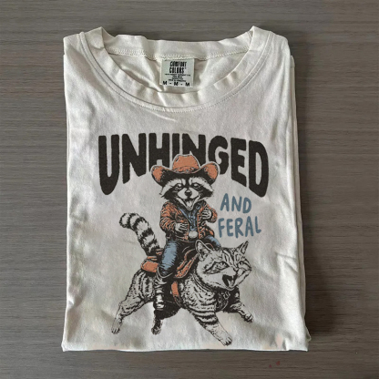 Funny Raccoon Cowboy T-Shirt