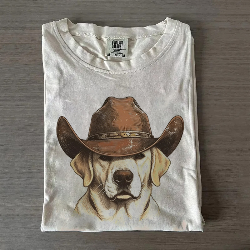 Western Labrador Cowboy T-shirt