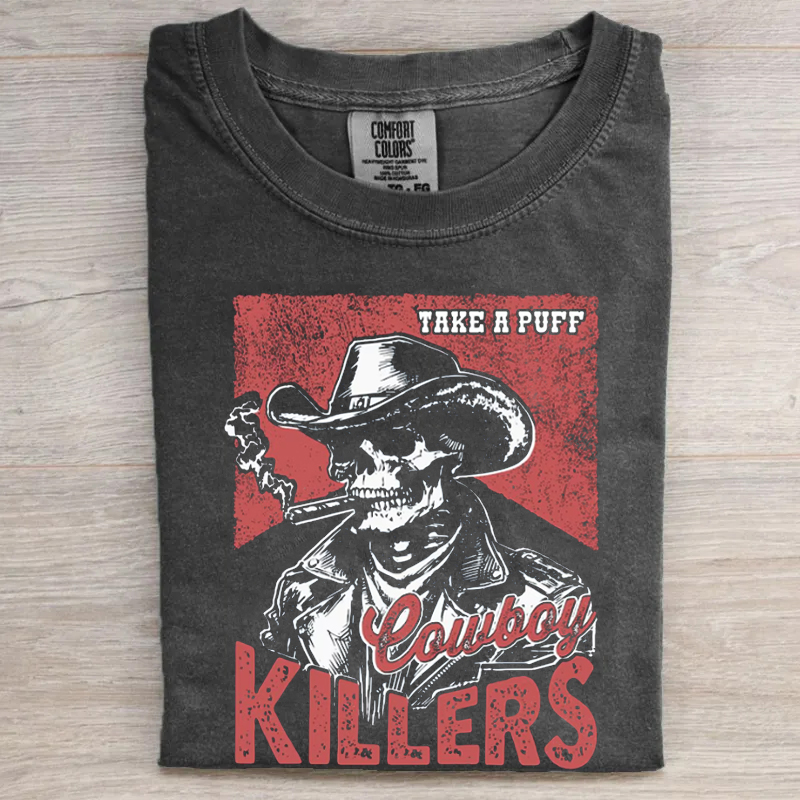 Retro Popular Cowboy Killers T-shirt
