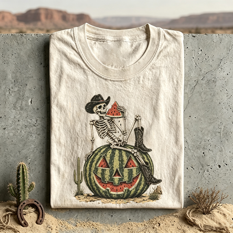 Western Gothic Cowgirl Summerween T-Shirt