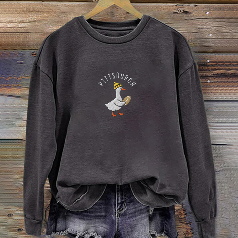 Vintage Pittsburgh Football Embroidered Sweatshirt