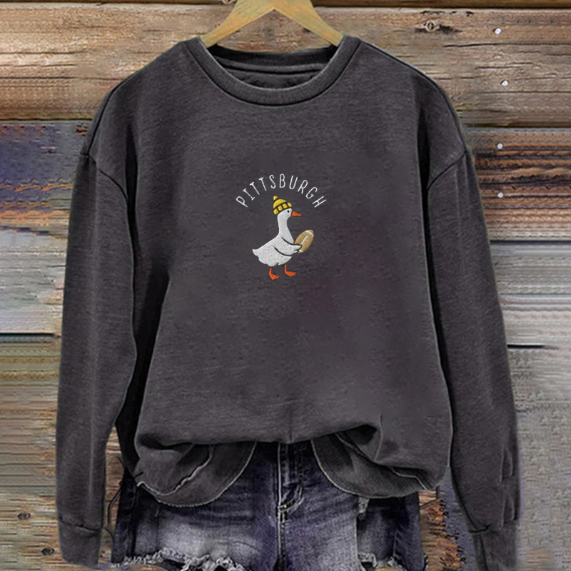 Vintage Pittsburgh Football Embroidered Sweatshirt