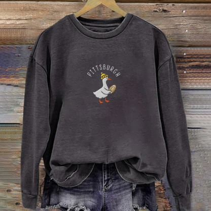 Vintage Pittsburgh Football Embroidered Sweatshirt