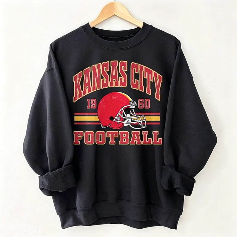 Kansas City Retro Football Sweatshirt